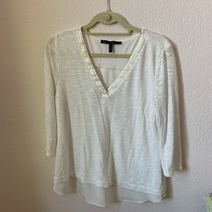White House black market white blouse